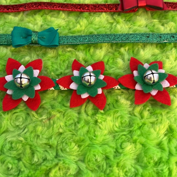 Lot of three small dog Christmas collars - Picture 2 of 4